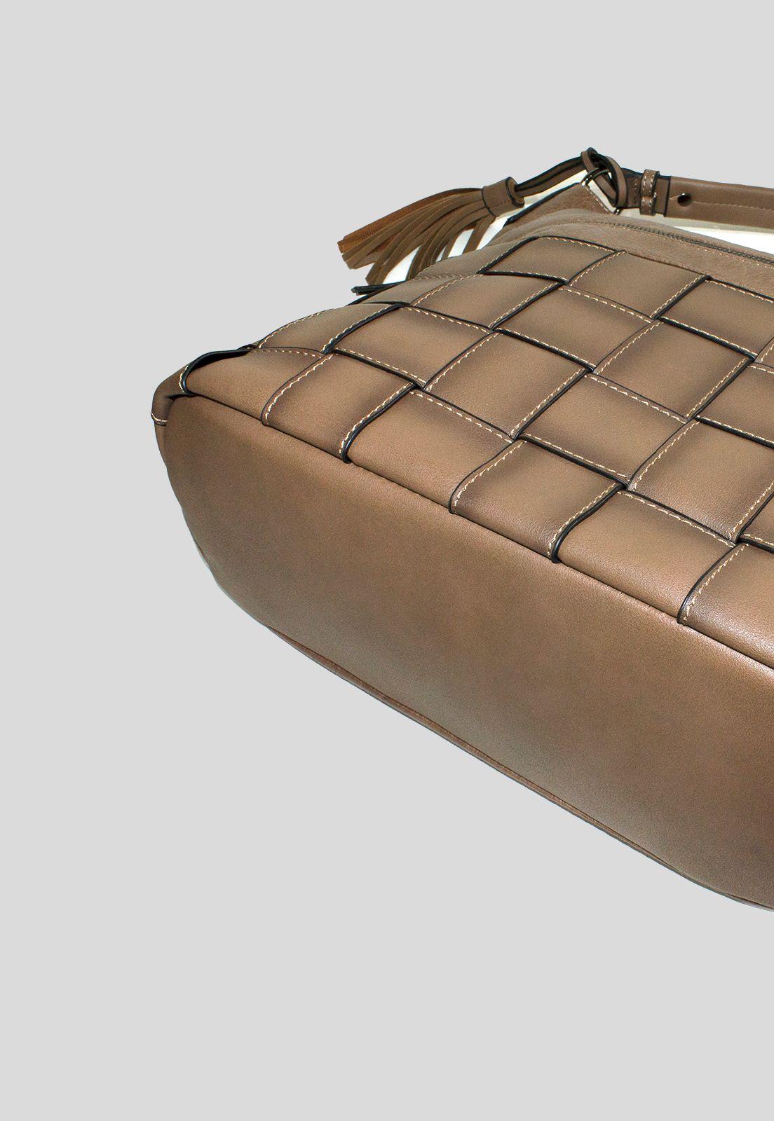 Cartera Base Entrelazada Taupe-4
