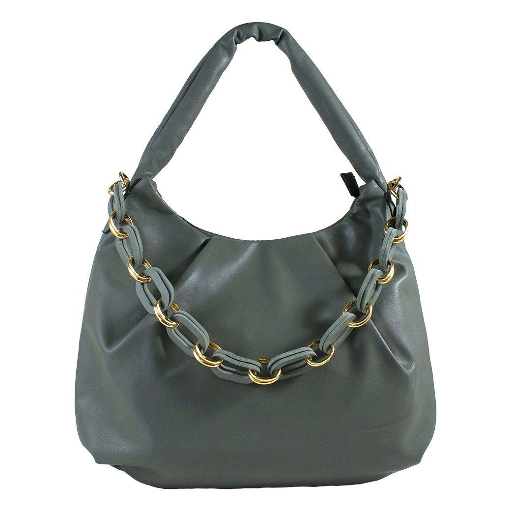 Cartera Cadena Frontal Verde-0