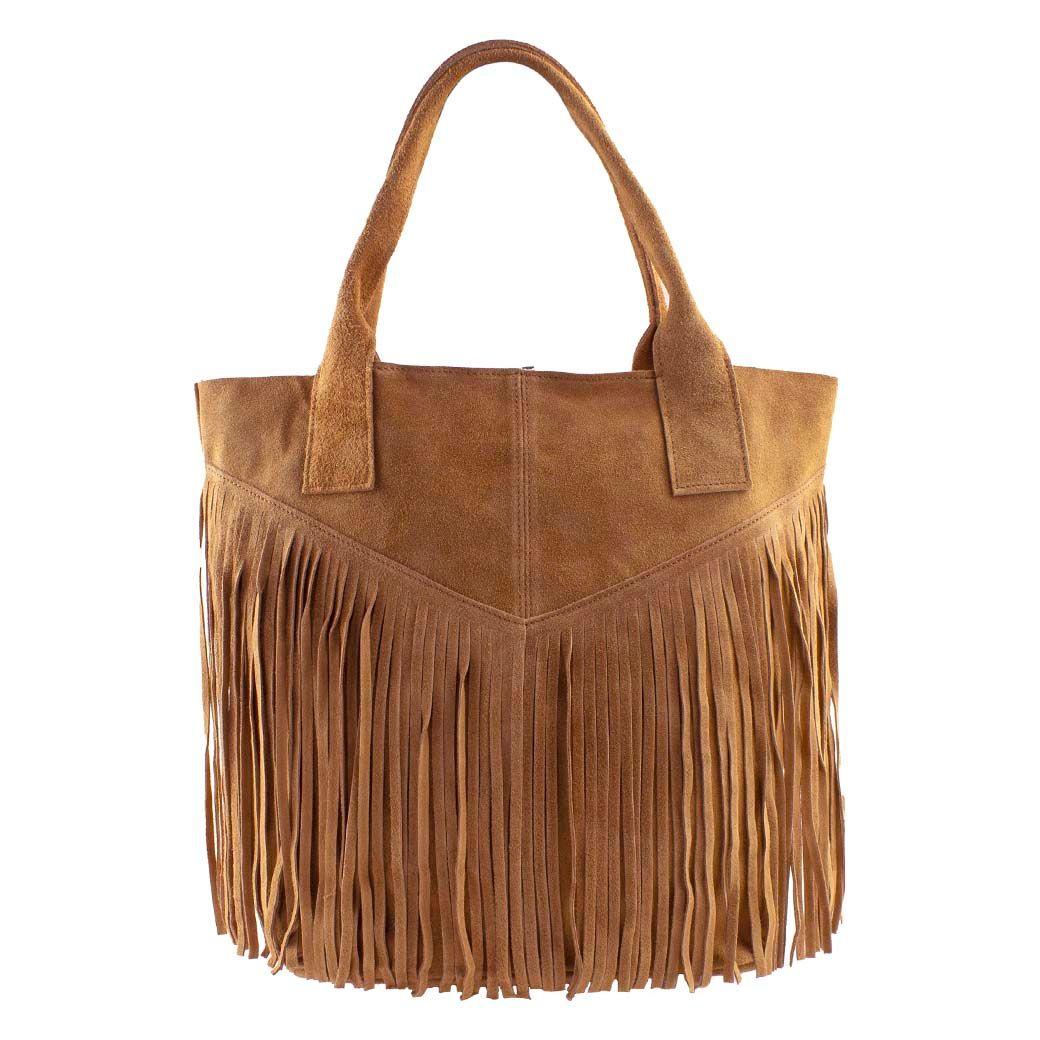 Cartera Reno Full Flecos Tostado-0