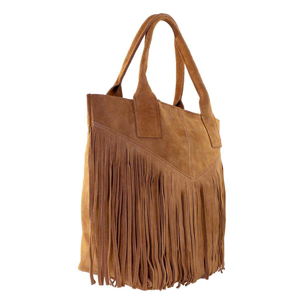 Cartera Reno Full Flecos Tostado-1