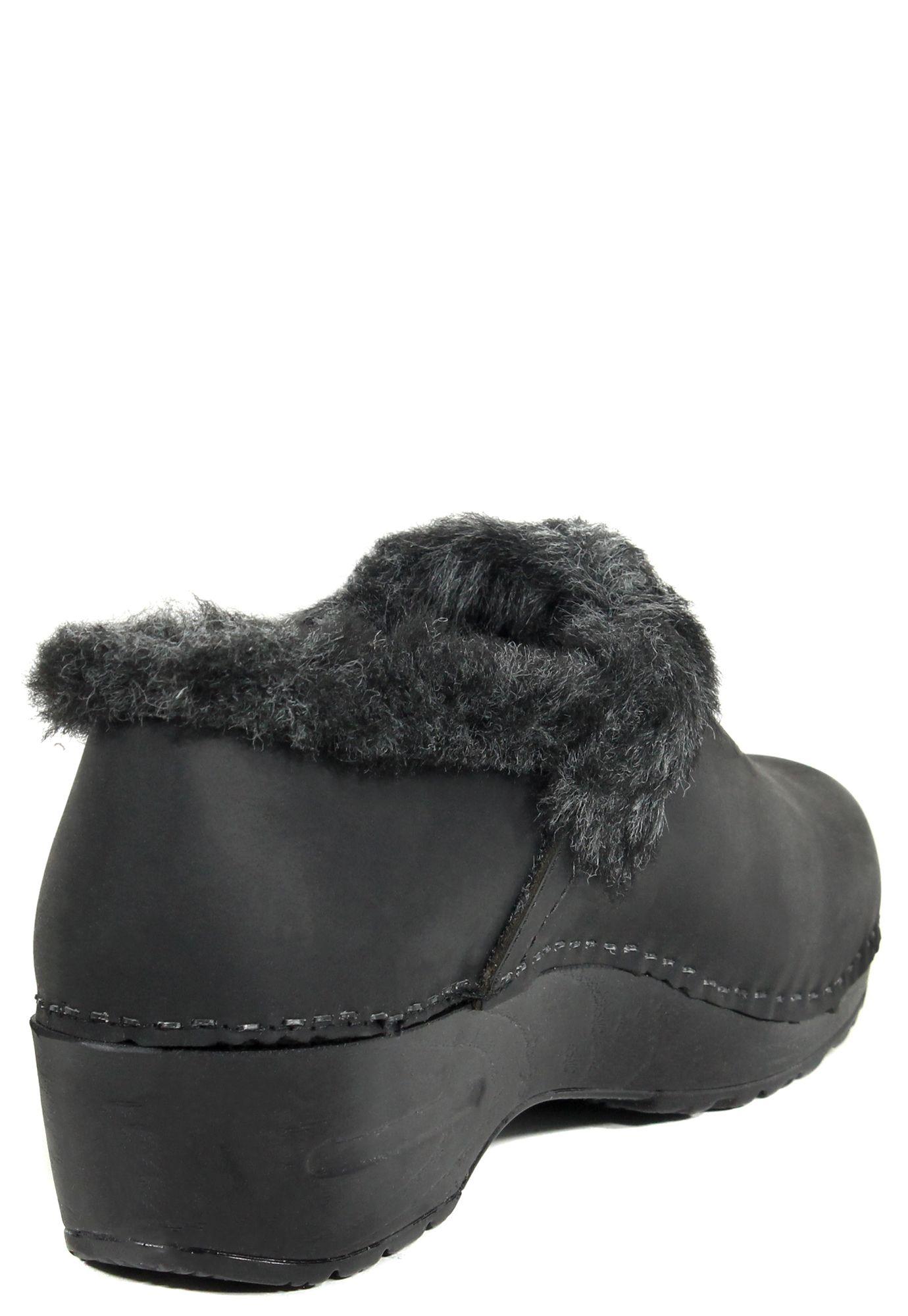 Zapato Cuero Interior Pelo Negro-3