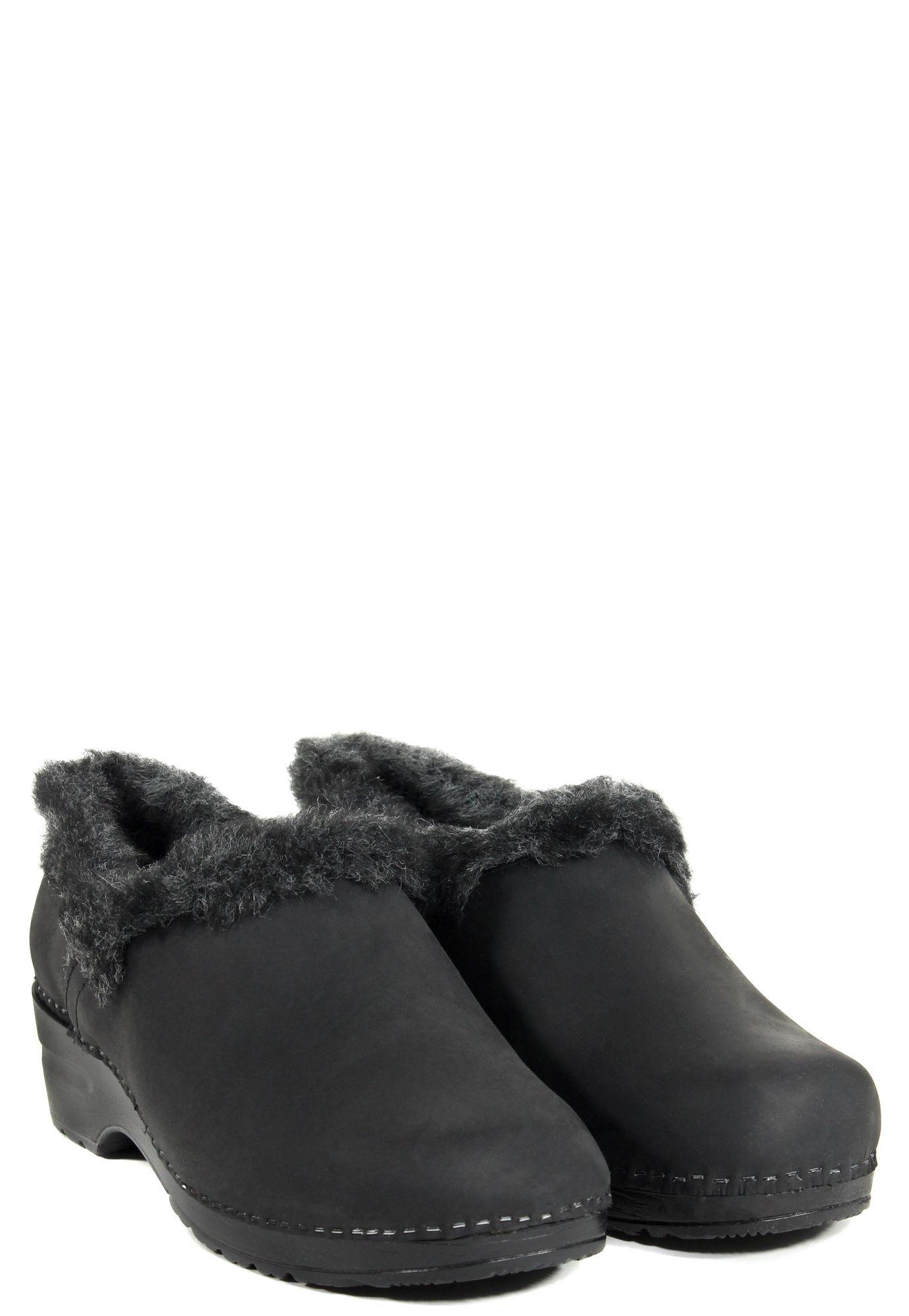 Zapato Cuero Interior Pelo Negro-4