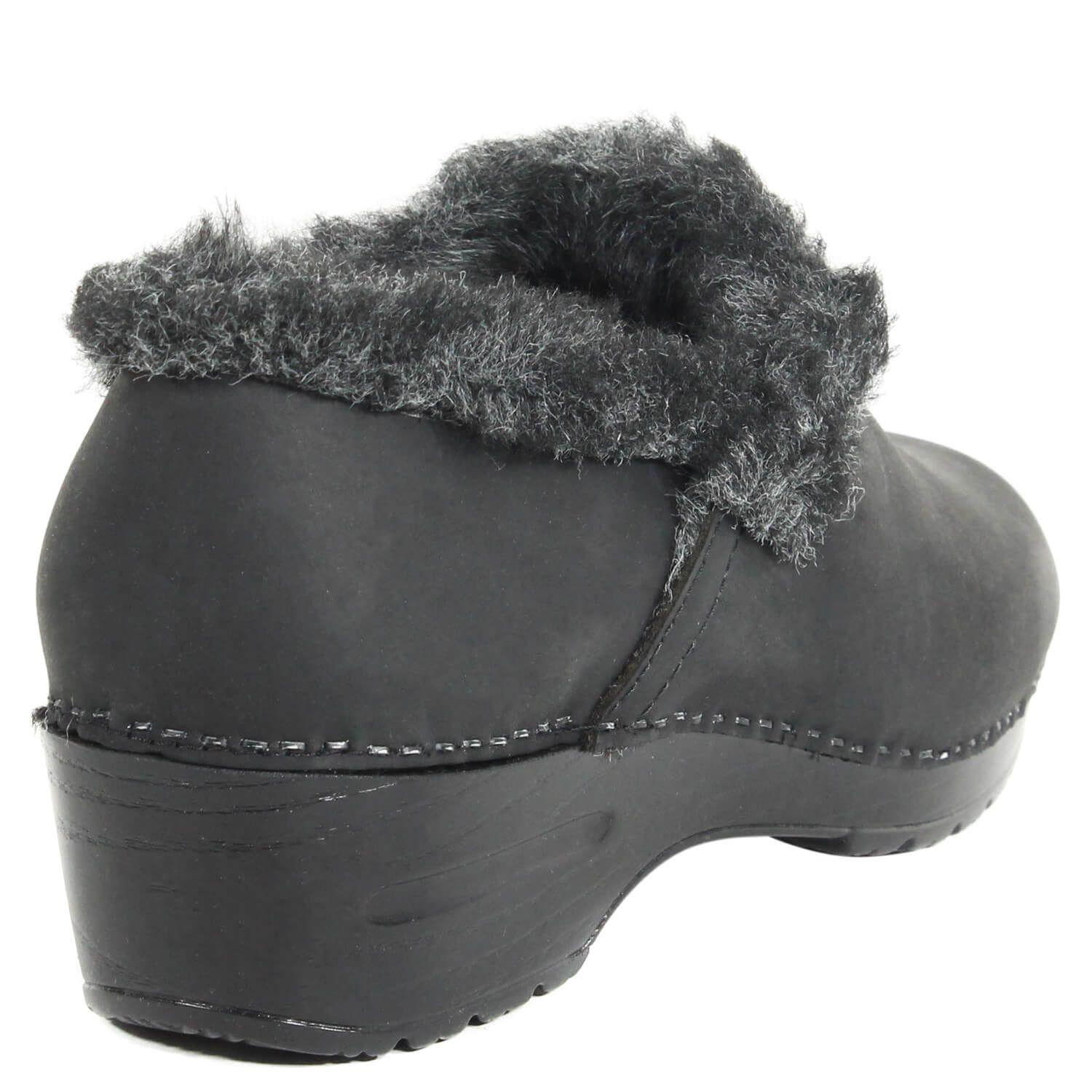 Zapato Cuero Interior Pelo Negro-2