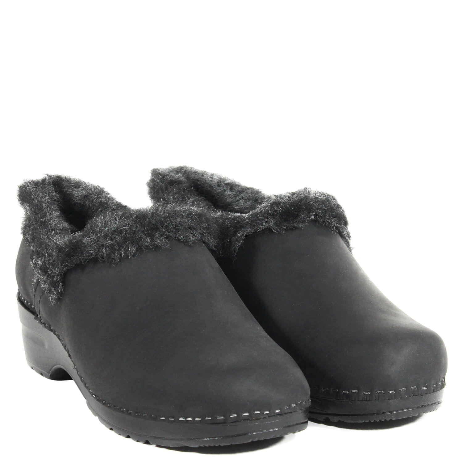 Zapato Cuero Interior Pelo Negro-3