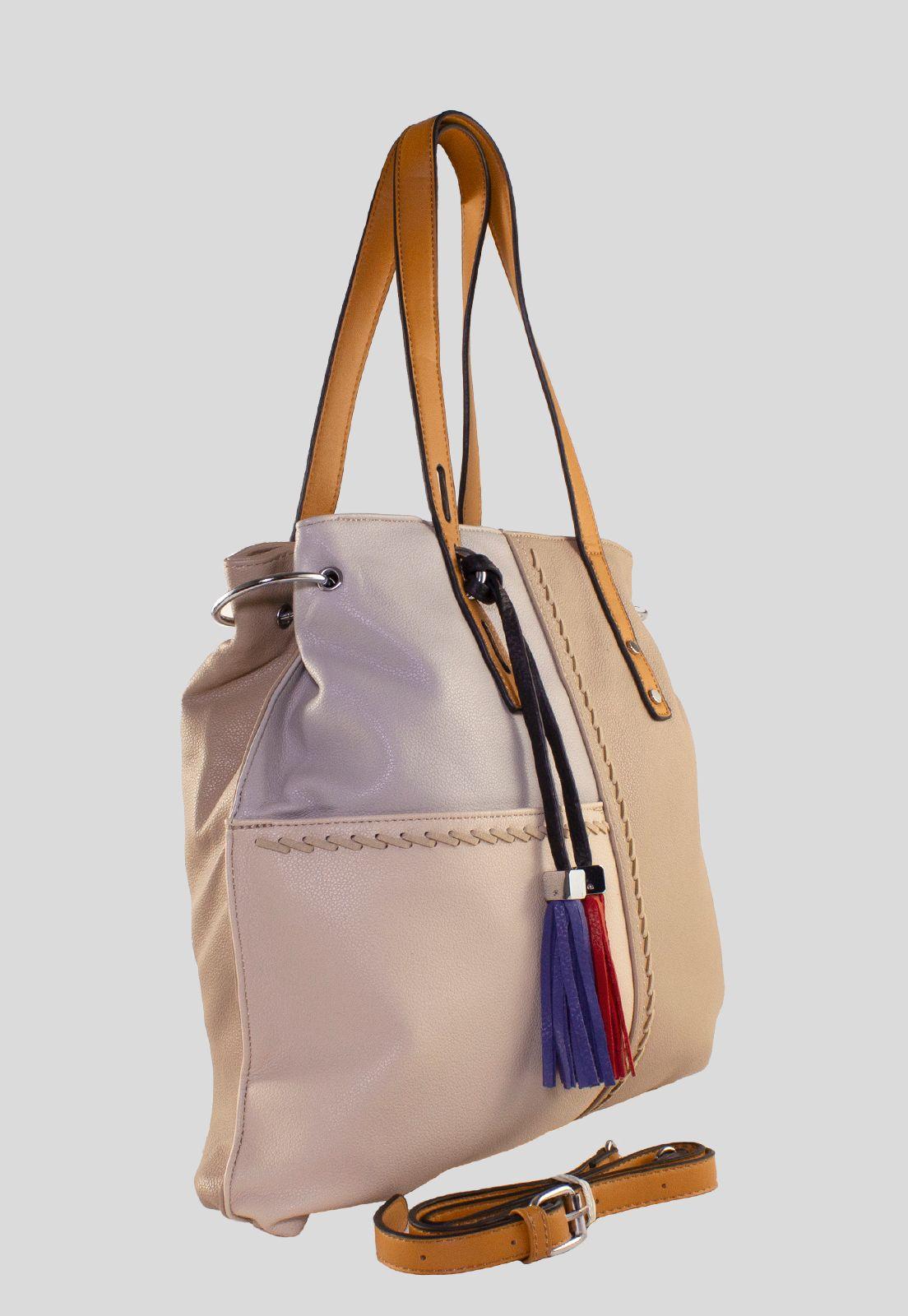 Cartera Patchwork Casquete Taupe-1