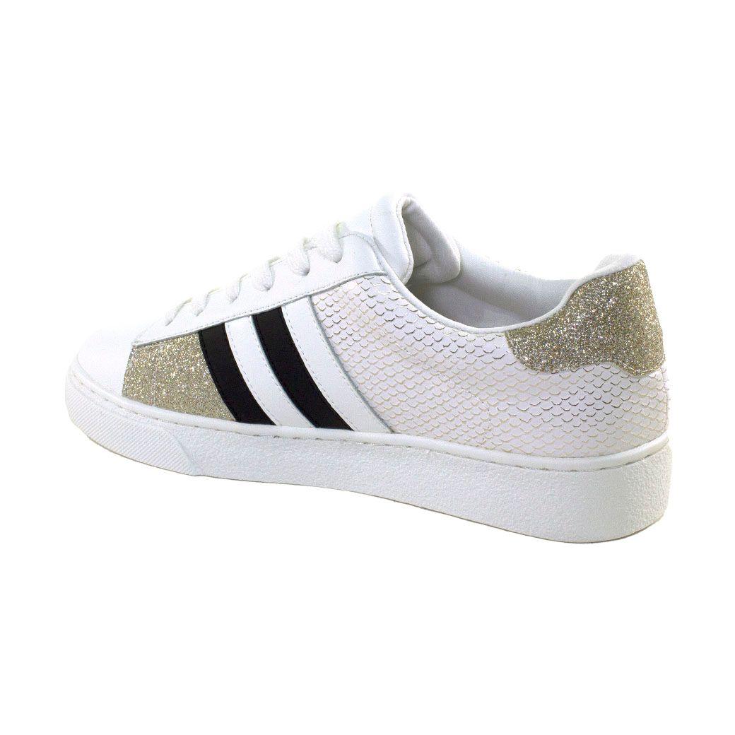 Zapatilla plana tacha later Blanco-2