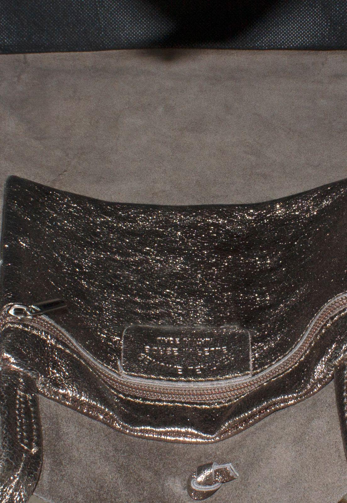 Cartera cuero brillo estrella leo Bronce-3