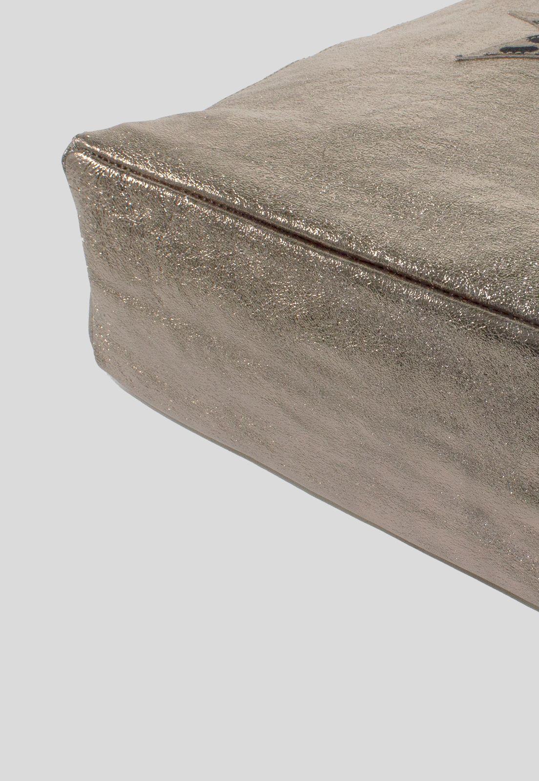 Cartera cuero brillo estrella leo Bronce-4