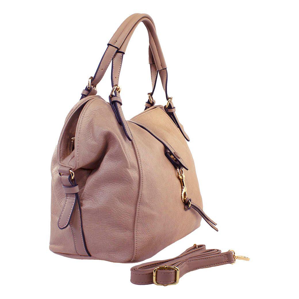 Cartera Con Mosqueton Beige-1