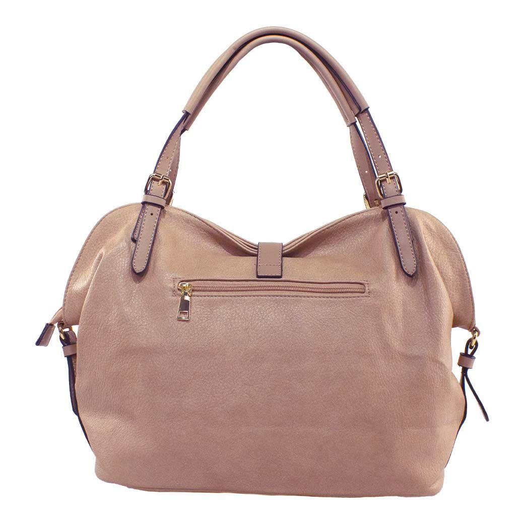 Cartera Con Mosqueton Beige-2