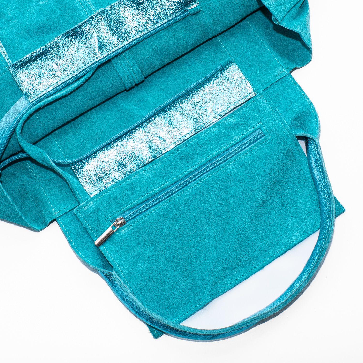 Cartera Reno con Saca Manilla Metálica Turquesa-2
