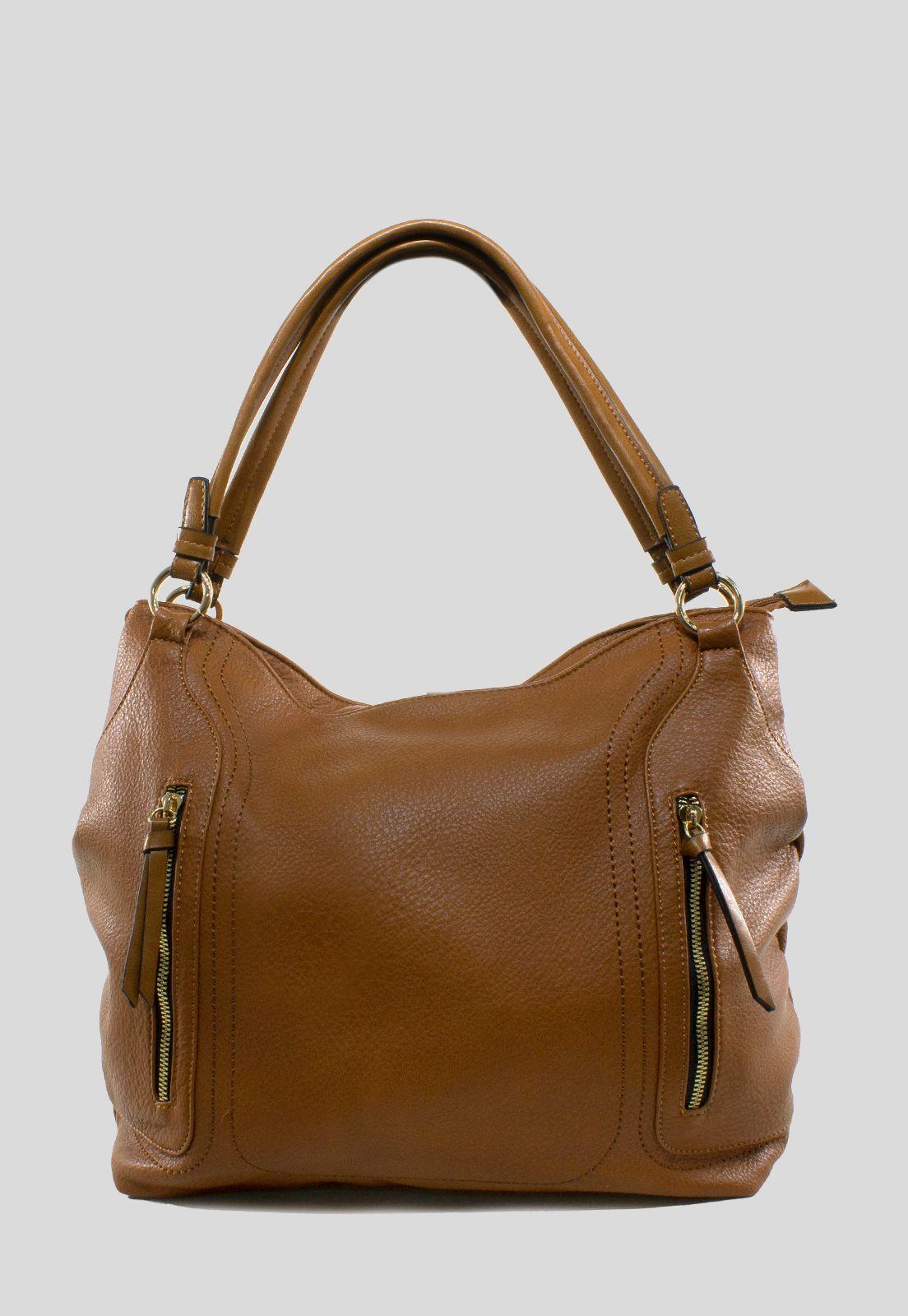 Cartera Clasica 2 Cierres Tostado-0