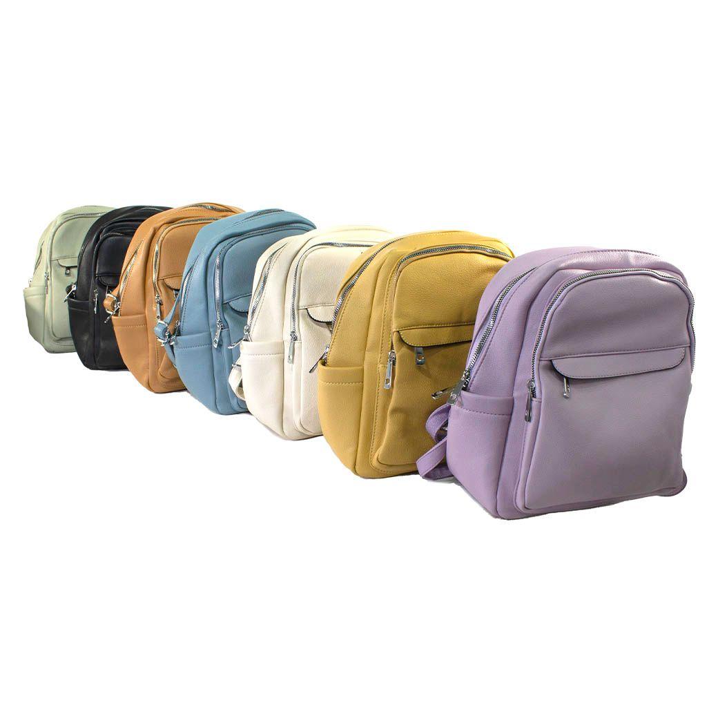 Mochila C/ Chapeta Frontal Beige-4
