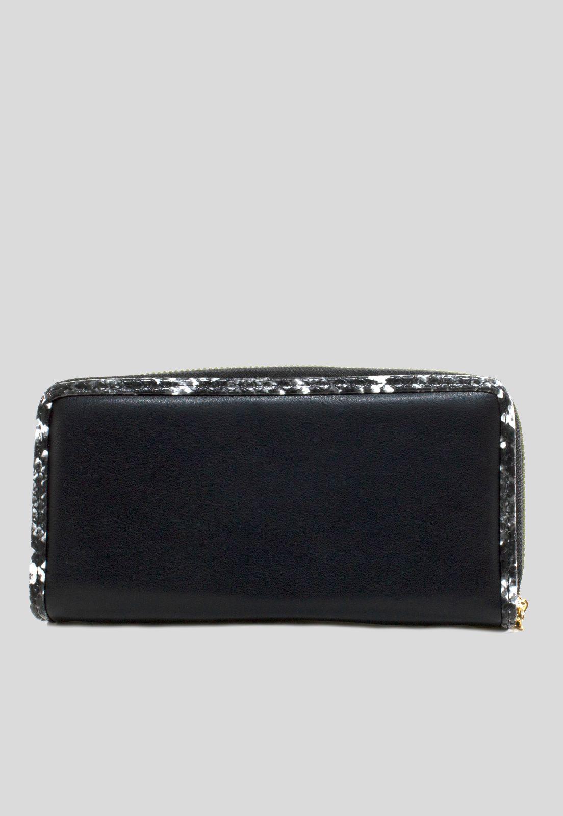 Billetera grande ribete piton Negro-4