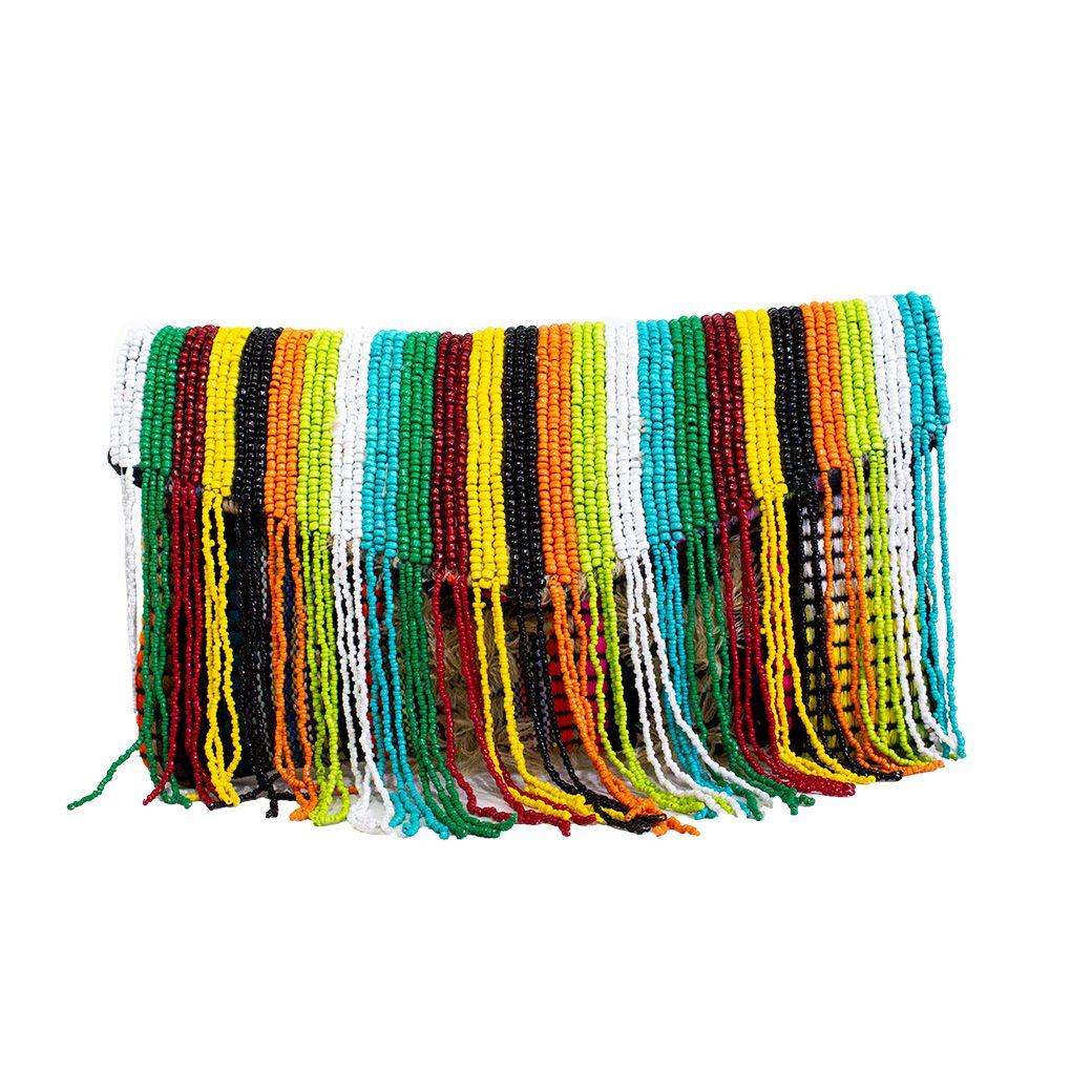 Bandolera tela c/ mostacilla Beige-0