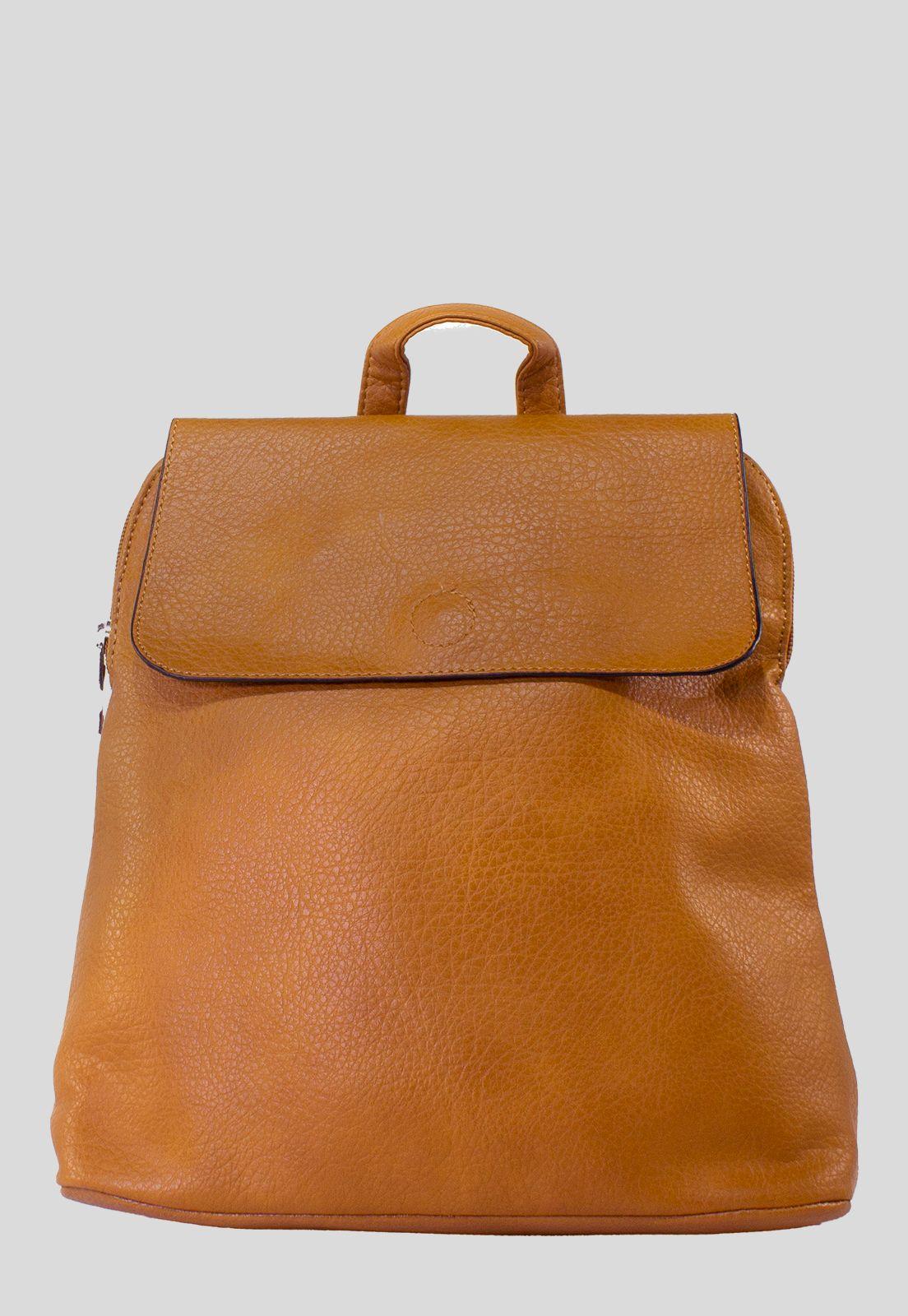 Mochila Con Iman Frontal Mostaza-0