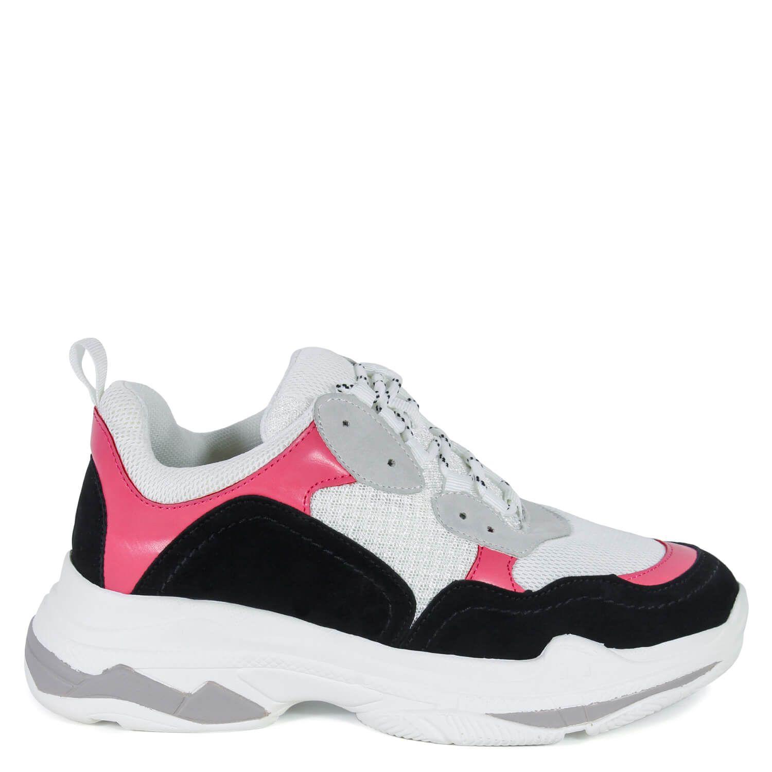 Zapatilla 3 Colores Fucsia-0