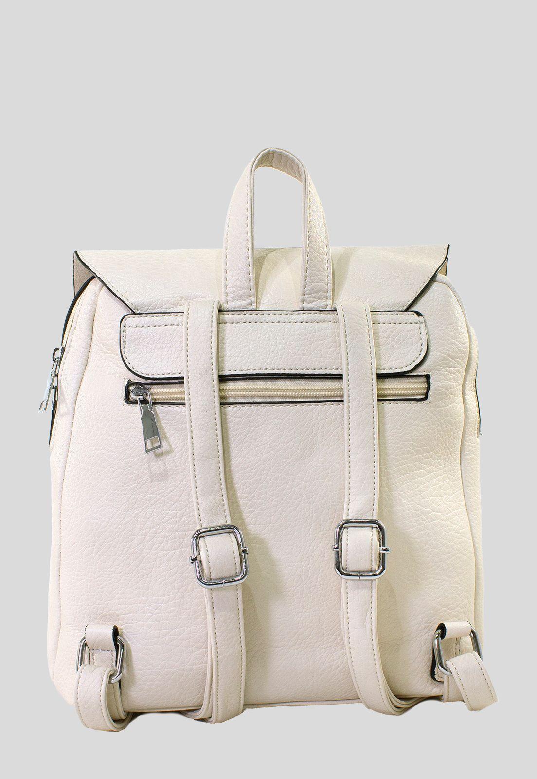 Mochila C/Pasador Metal Beige-2