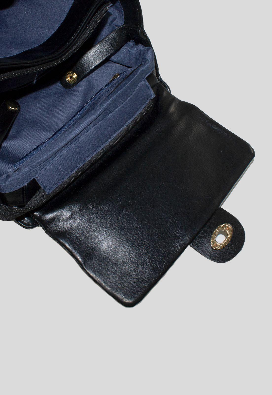 Mochila Grande acolchada Negro-3