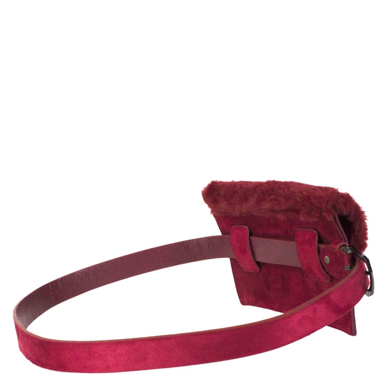 Cinturon Bolsillo Pelo Burdeo-1