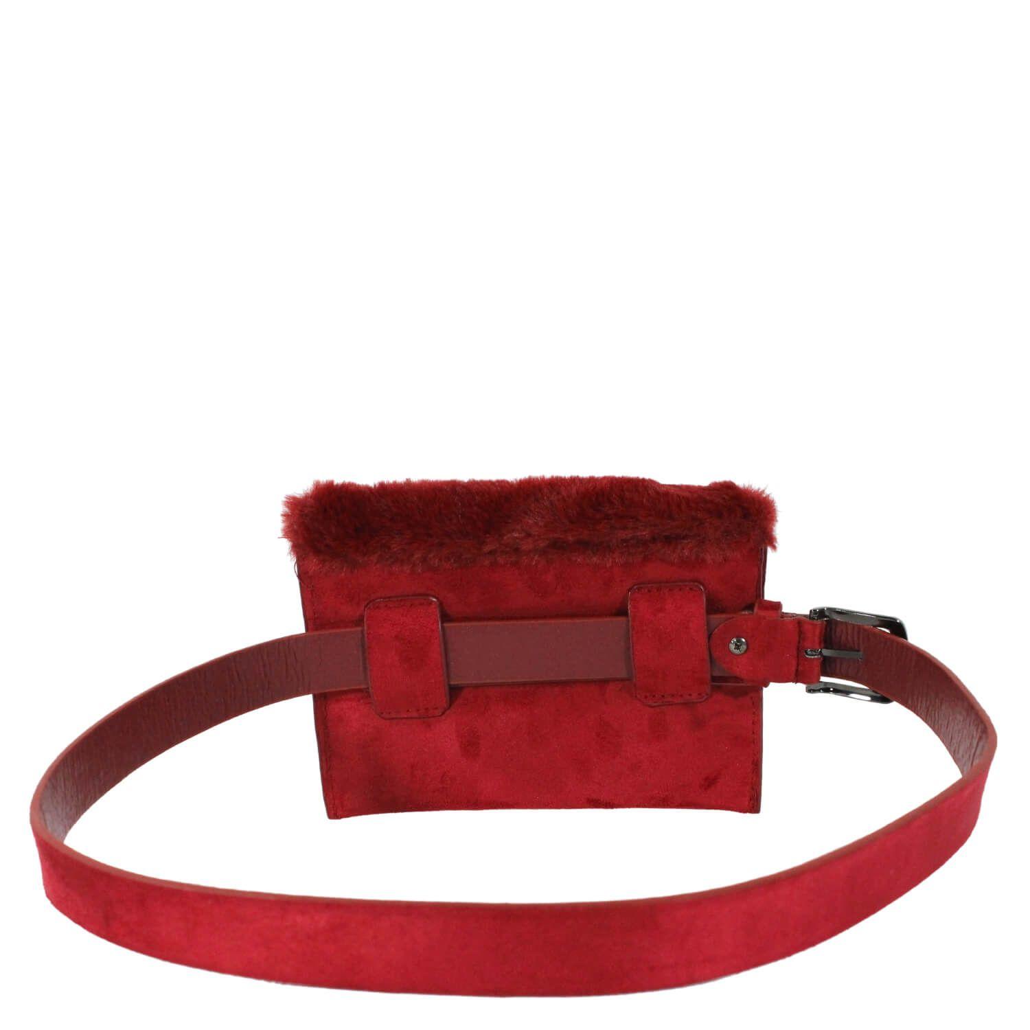 Cinturon Bolsillo Pelo Burdeo-2