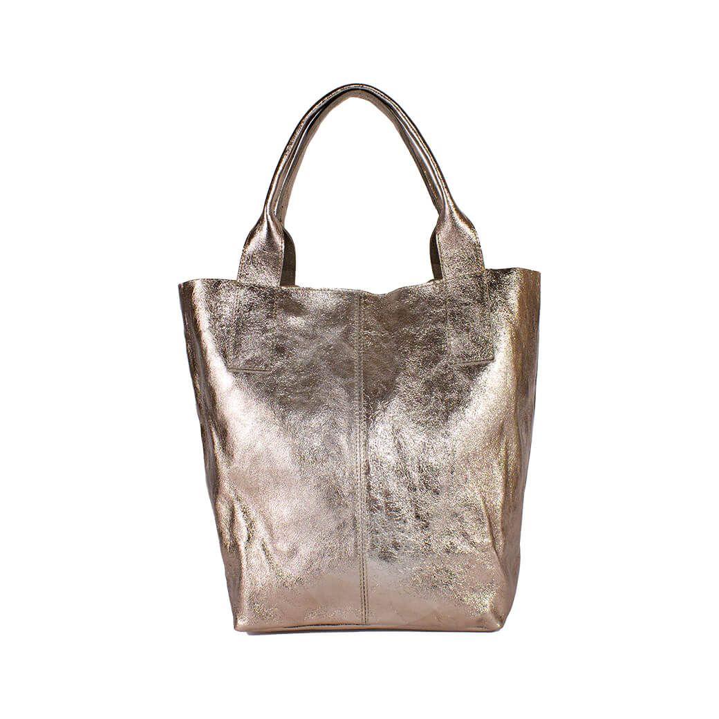Cartera Cuero Full Metal Bronce-0