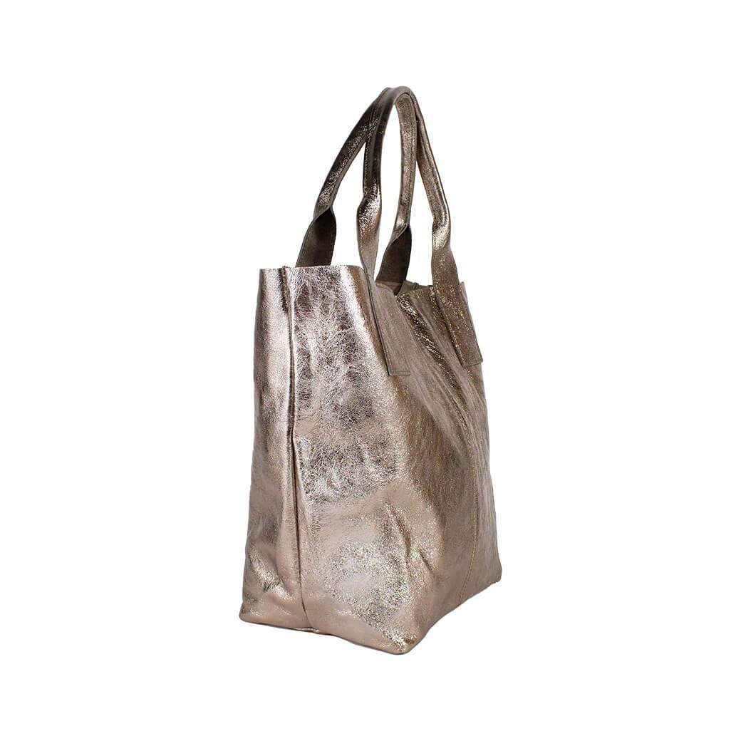 Cartera Cuero Full Metal Bronce-1