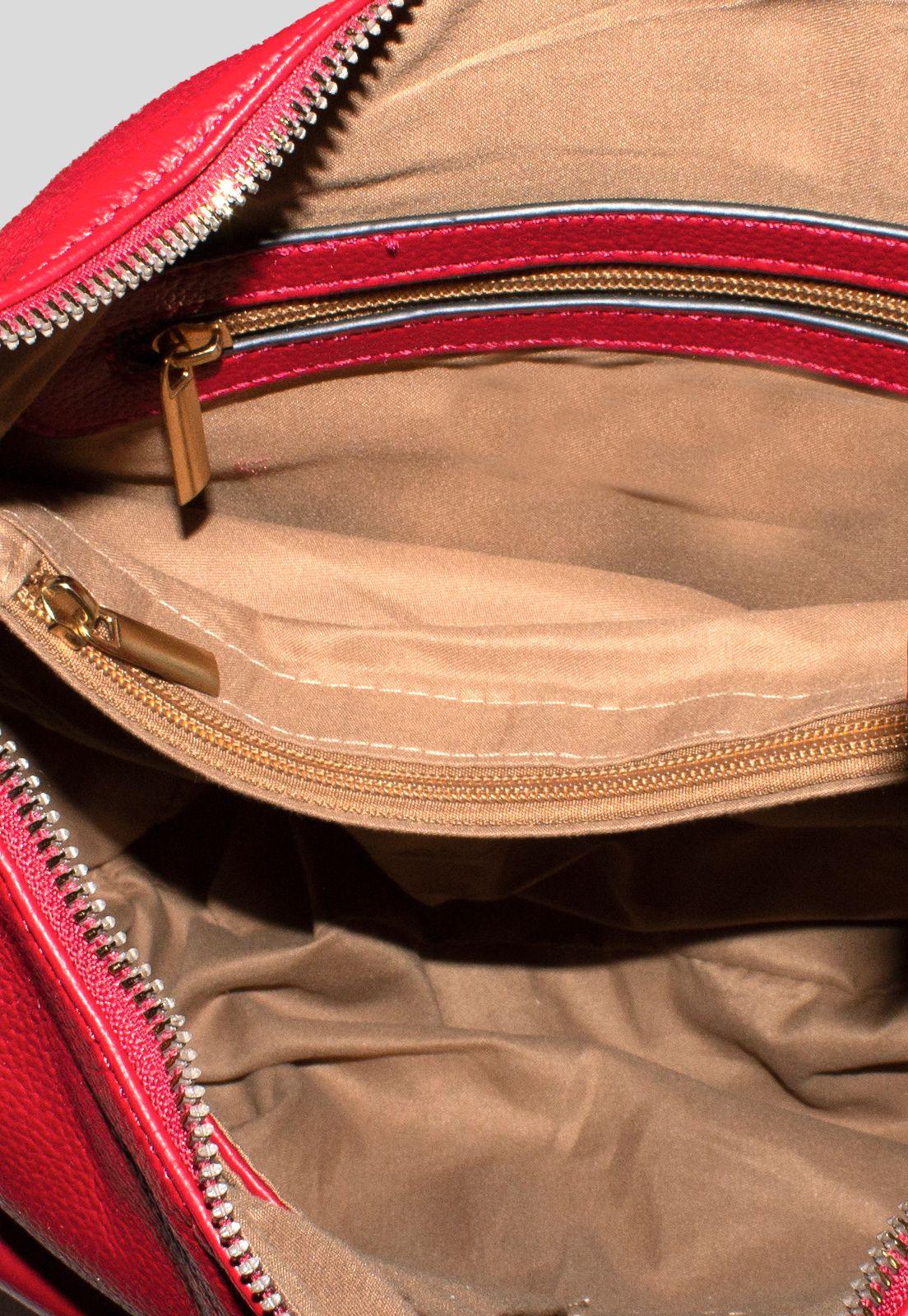 Cartera Base Acolchada Rojo-3