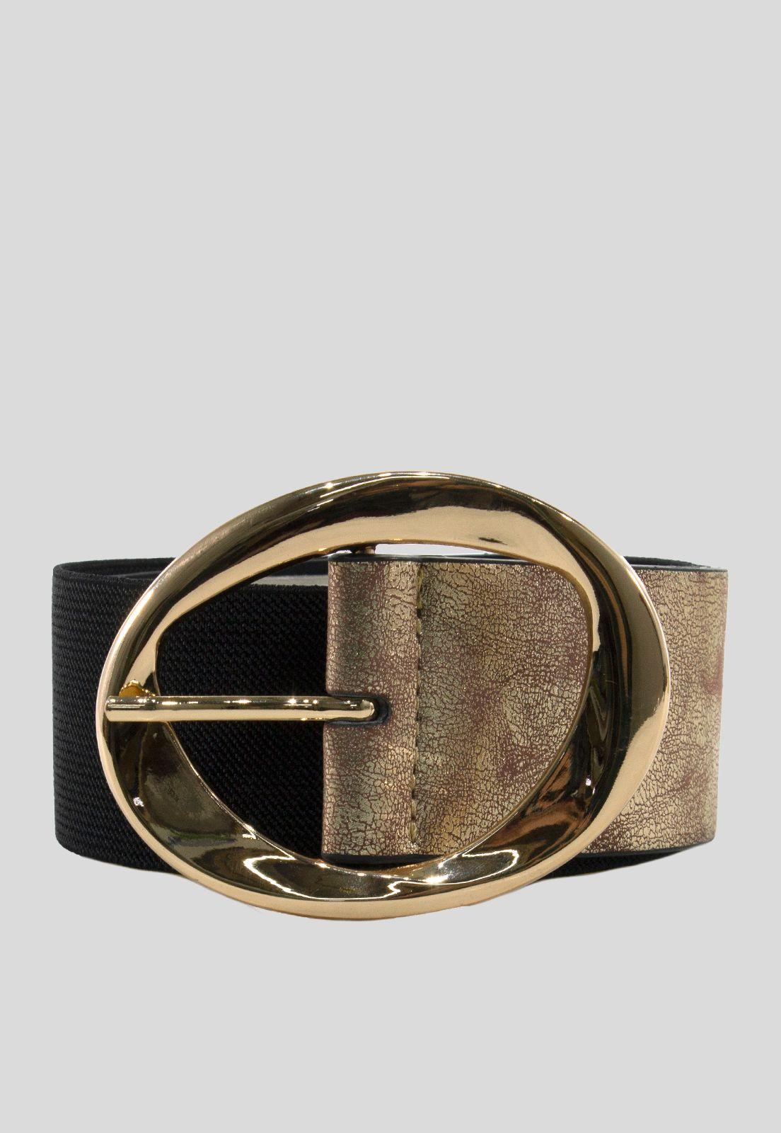 Cinturon elastico ancho met. Ponseado Oro-0