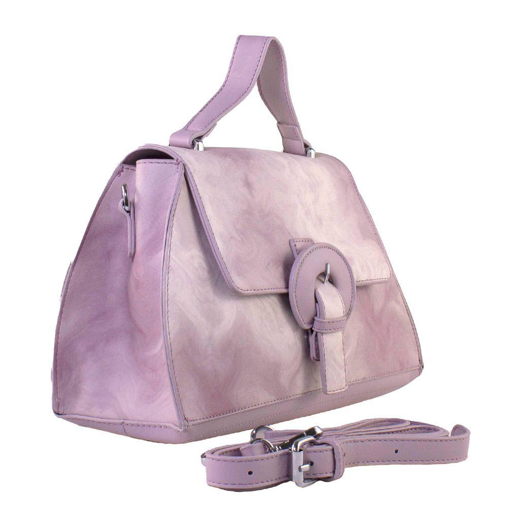 Cartera Rigida Ponseada Lila-1
