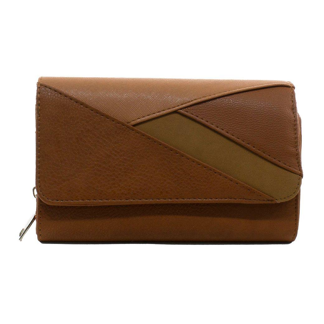 Billetera Patchwork Tostado-0