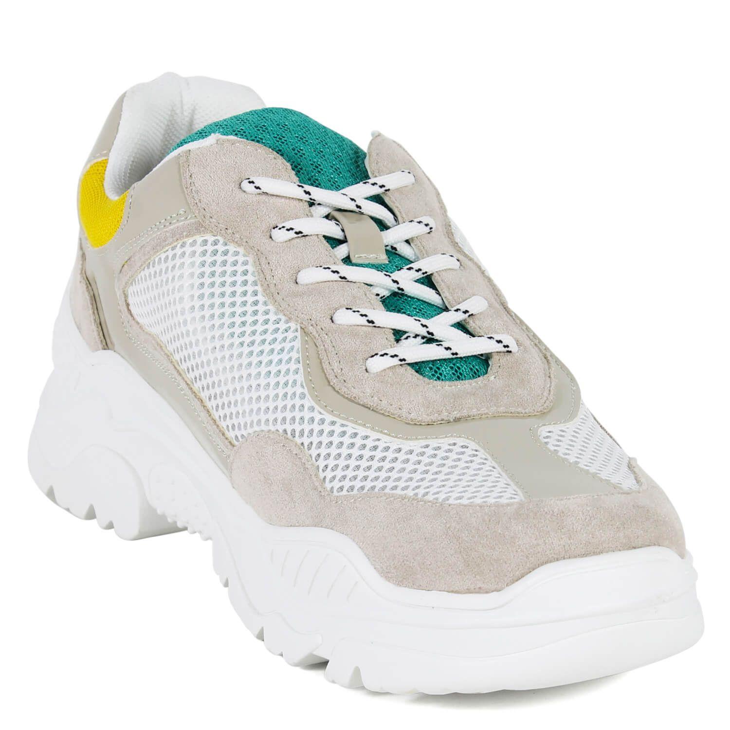 Zapatilla Perforada Lateral Verde-1