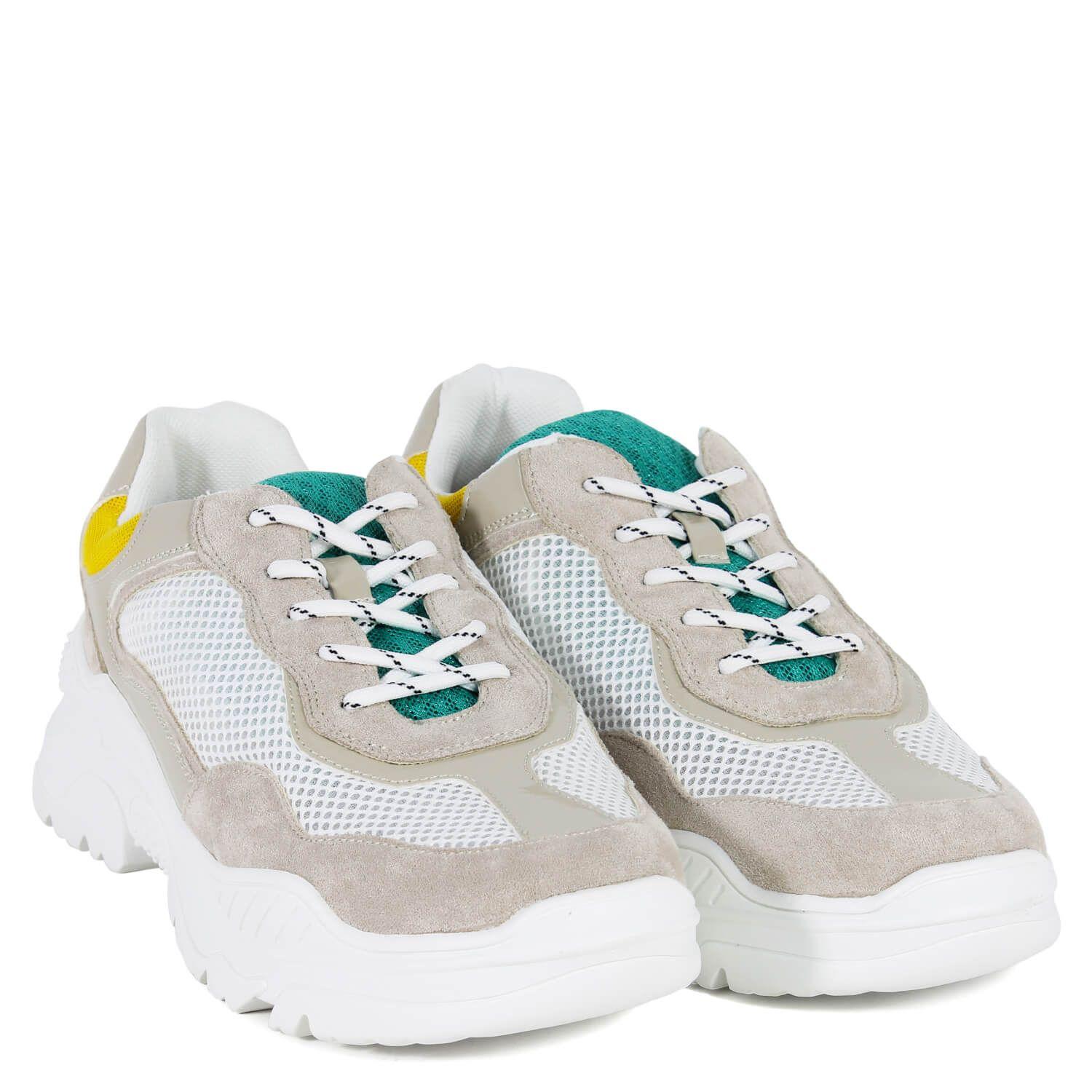 Zapatilla Perforada Lateral Verde-3