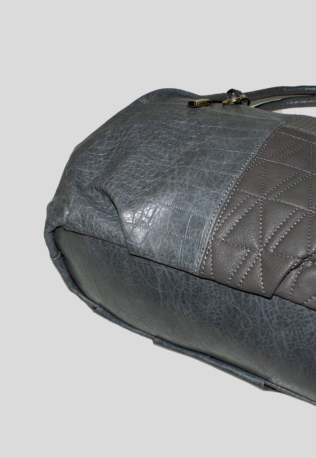 Cartera Patch 2 Manillas Gris-4