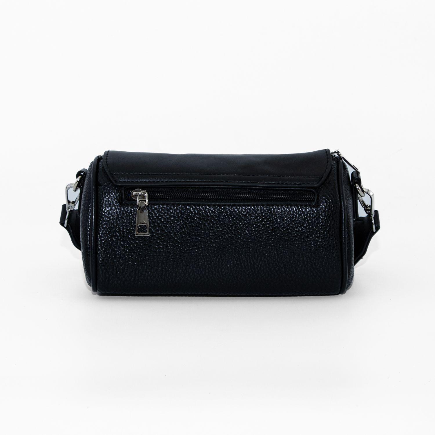 Bandolera ovalada c/boton Negro-3