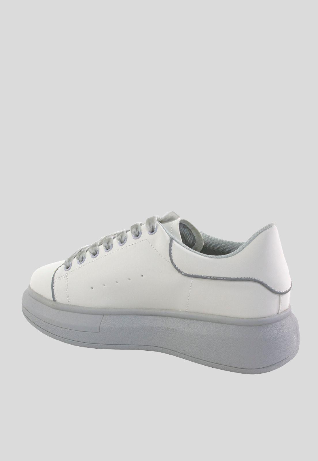 Zapatilla Planta Gris Blanco-2