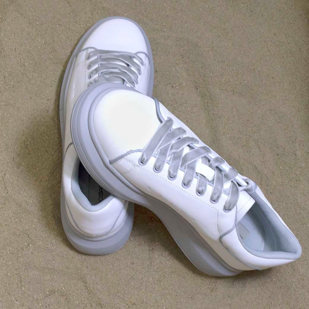 Zapatilla Planta Gris Blanco-3