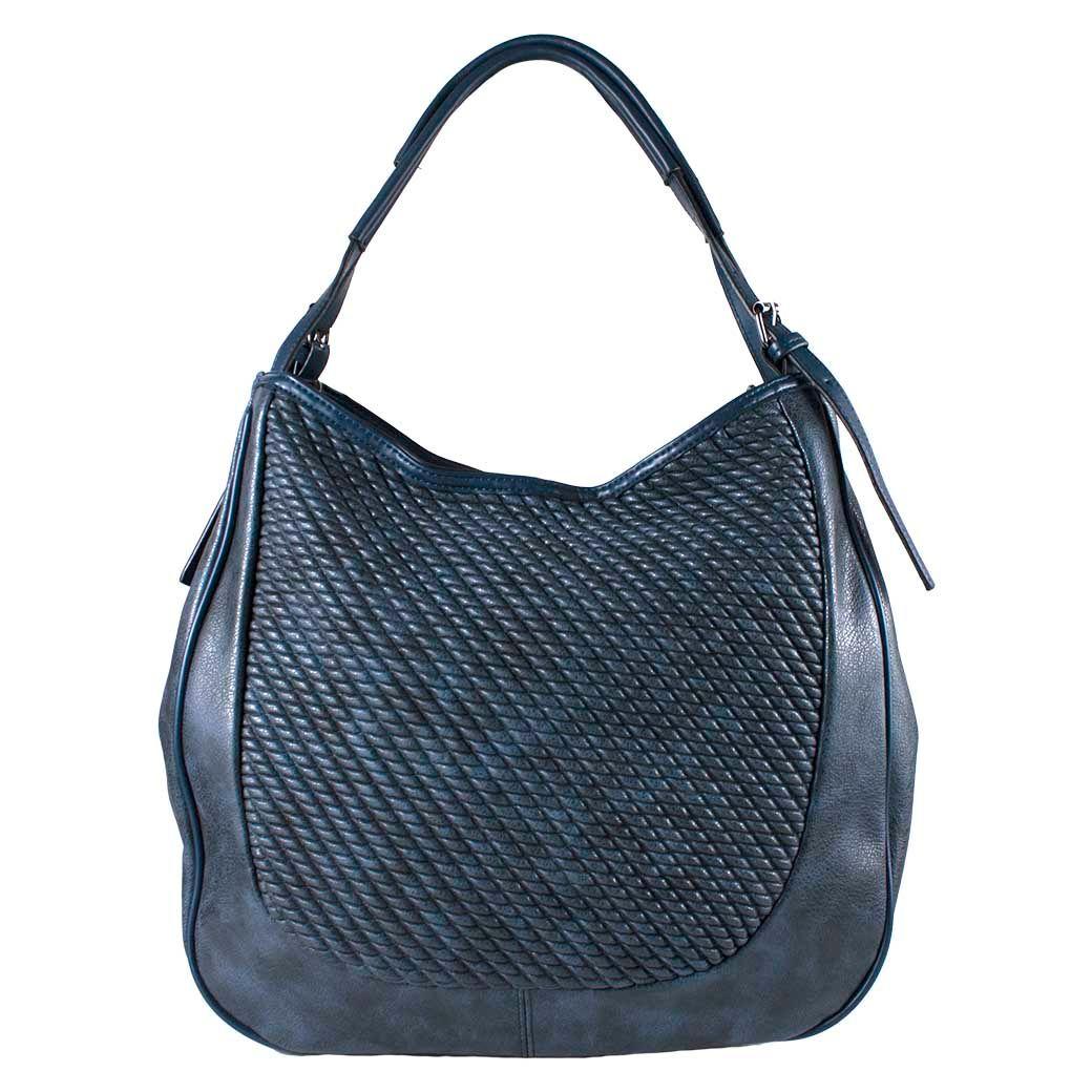 Cartera Frontal Entrelazada Azul-0