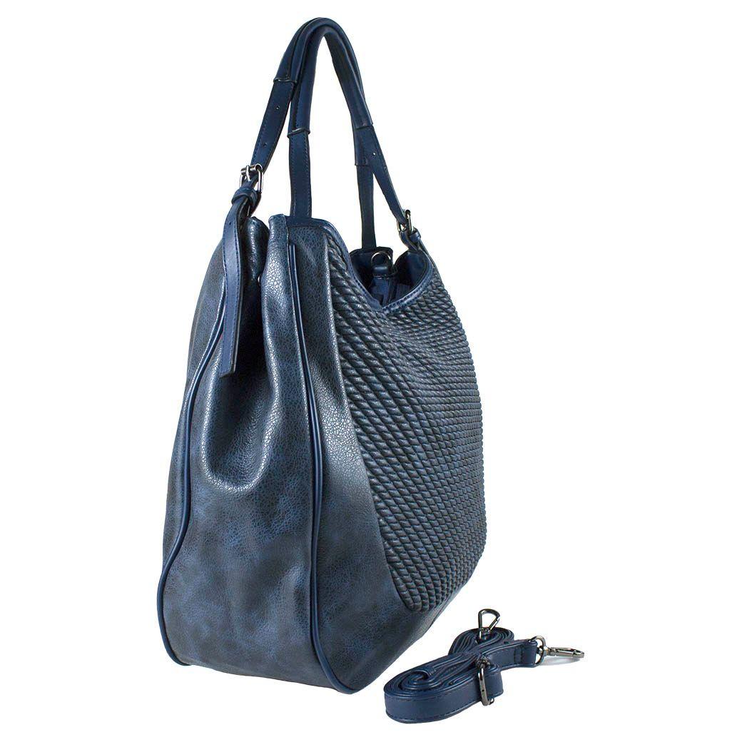 Cartera Frontal Entrelazada Azul-1