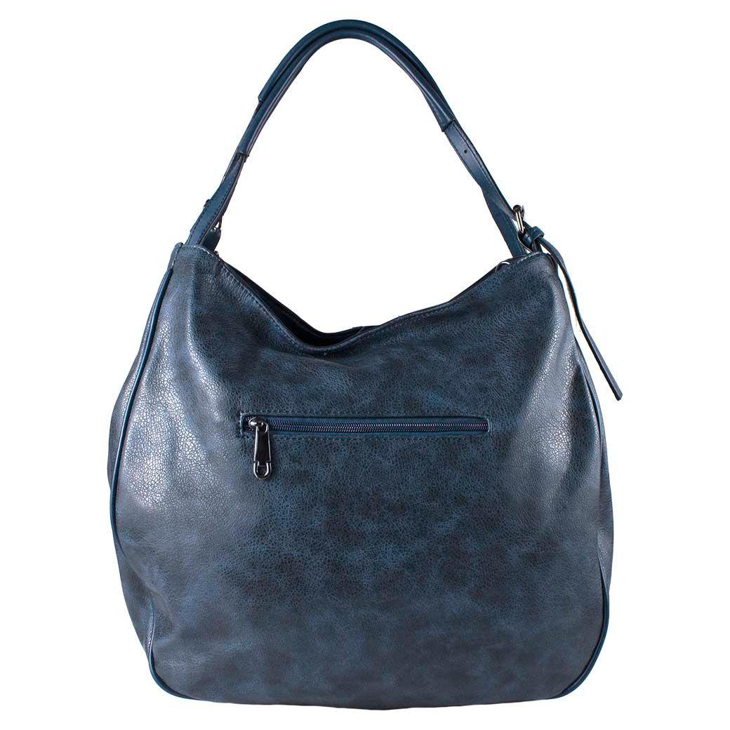 Cartera Frontal Entrelazada Azul-2