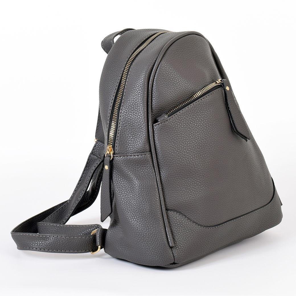 Mochila Cierre Redondo Gris-1