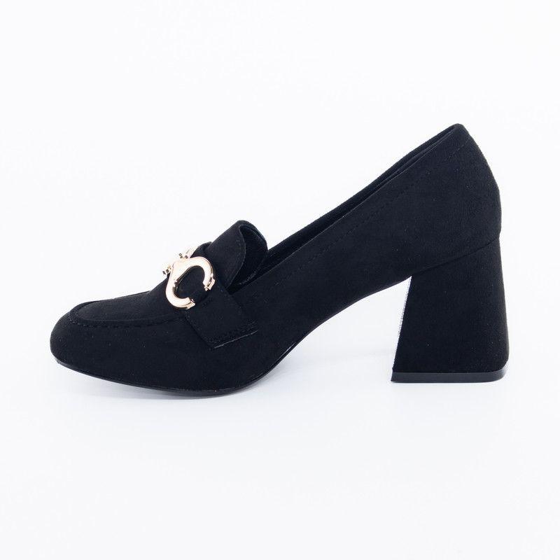 Zapato mocasin c/ argollas Negro-2