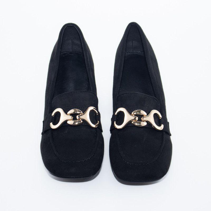 Zapato mocasin c/ argollas Negro-4