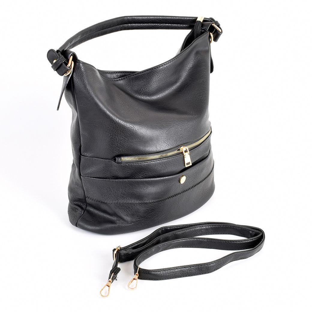 Cartera Bote Cierre Inferior Negro-1