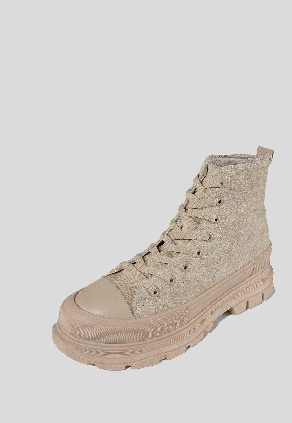 Botin Gamuza Chunky Beige-0