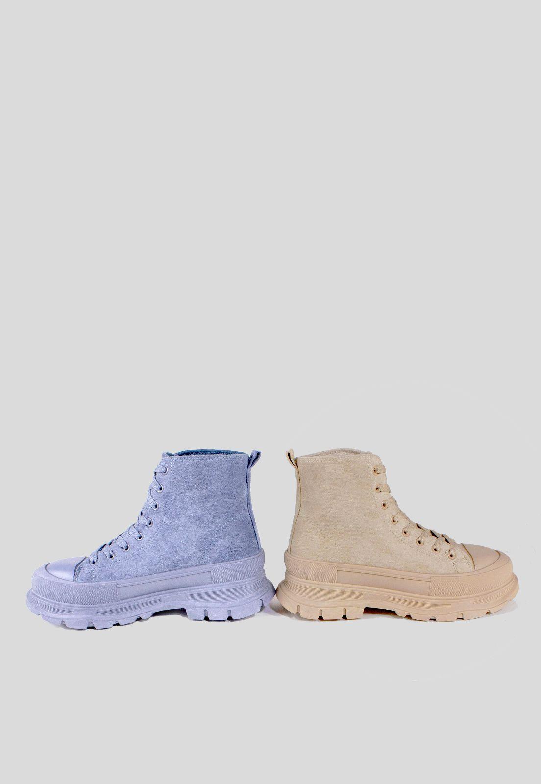 Botin Gamuza Chunky Beige-3