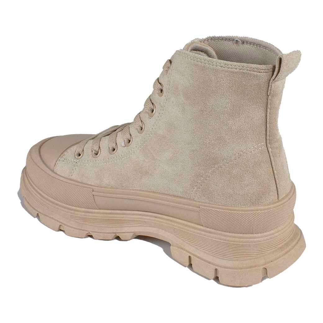 Botin Gamuza Chunky Beige-2