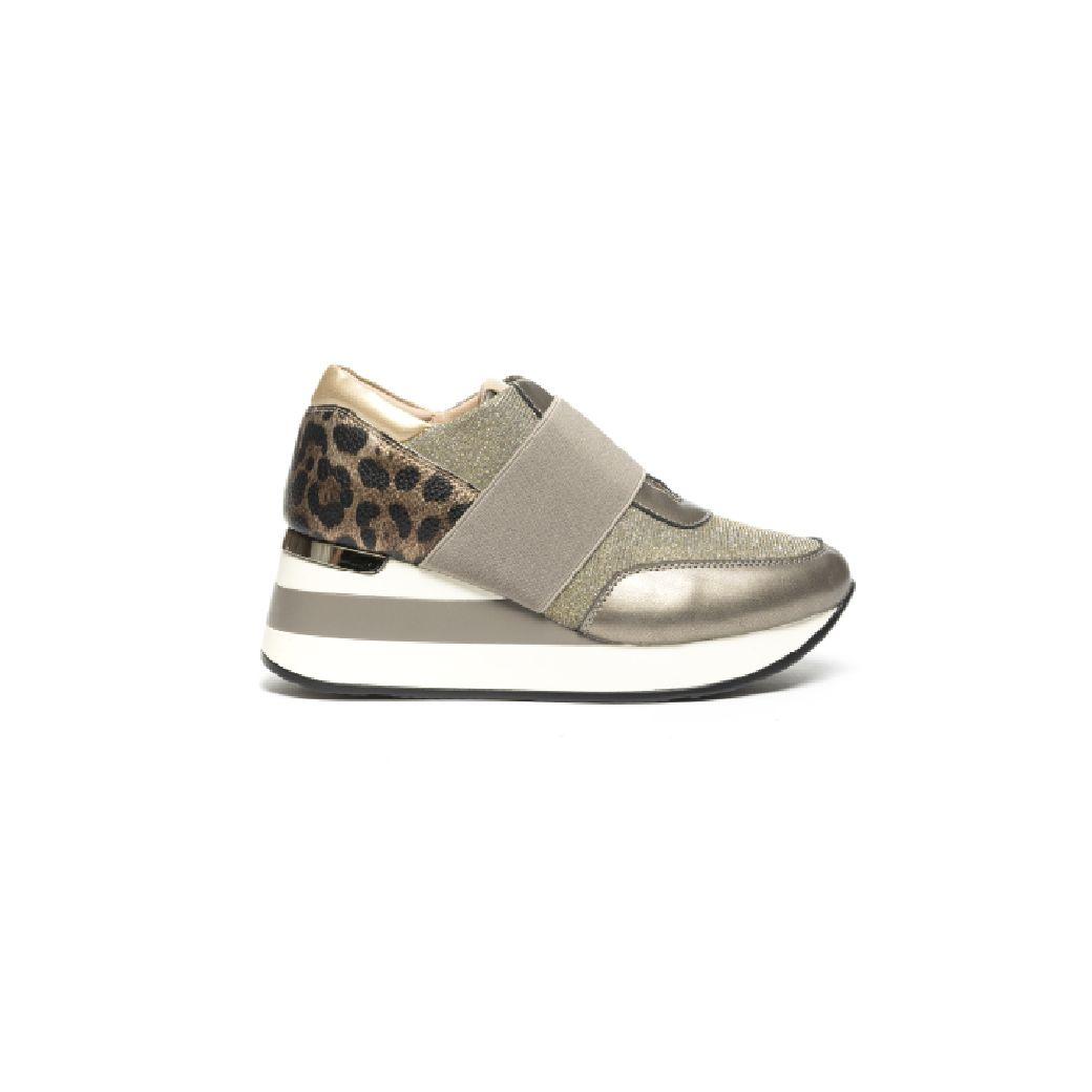Zapatilla Plataforma Talon Leo 736 Mujer Asfalto Mailea-0