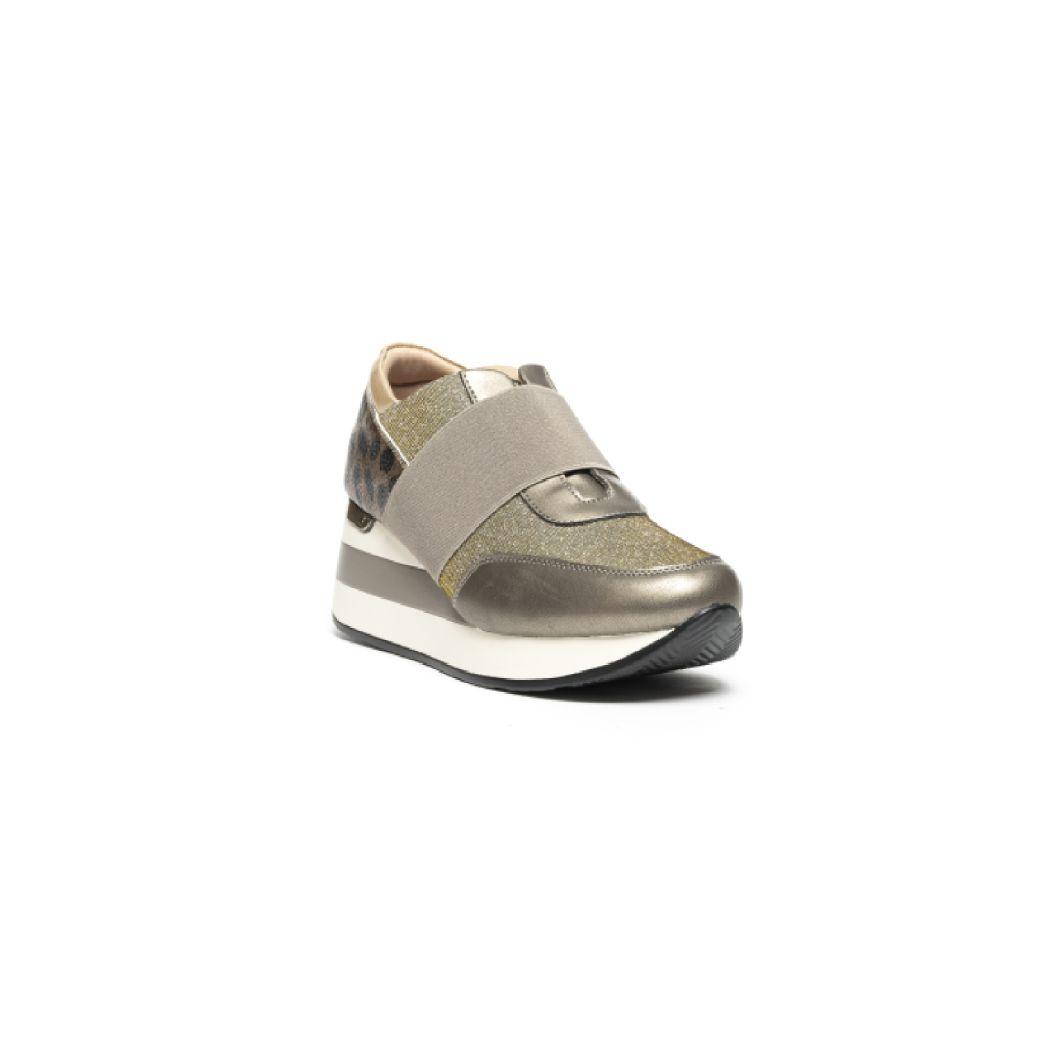 Zapatilla Plataforma Talon Leo 736 Mujer Asfalto Mailea-1