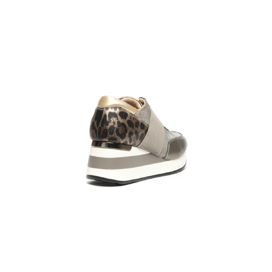 Zapatilla Plataforma Talon Leo 736 Mujer Asfalto Mailea-3